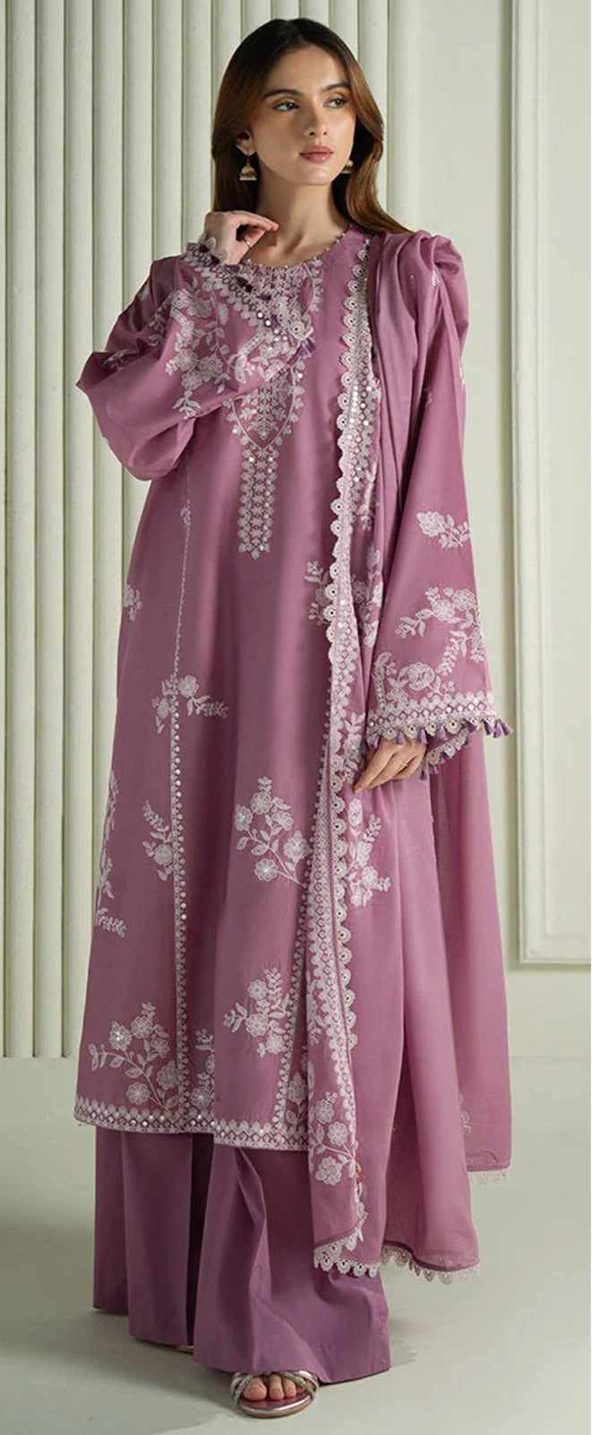 3pc Lawn Heavy Embroidered