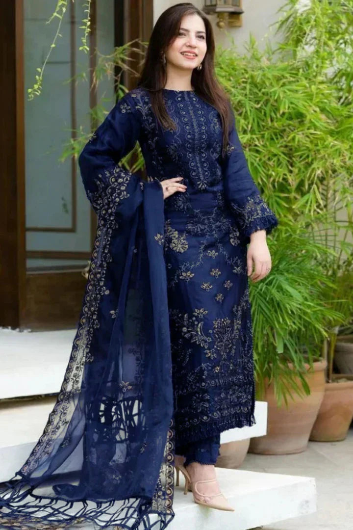 3PC Heavy Embroidered Suit