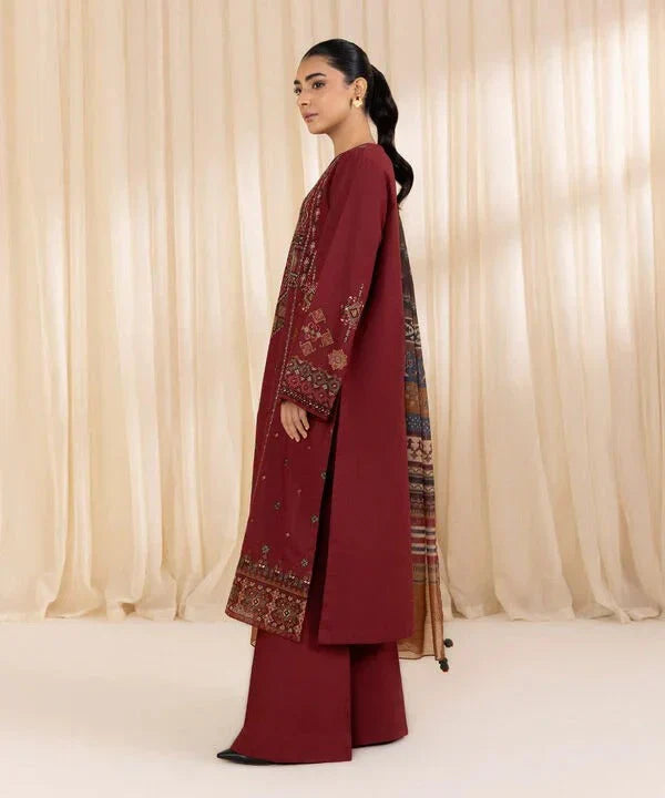Embroidered Lawn Unstitched 3PC Suit
