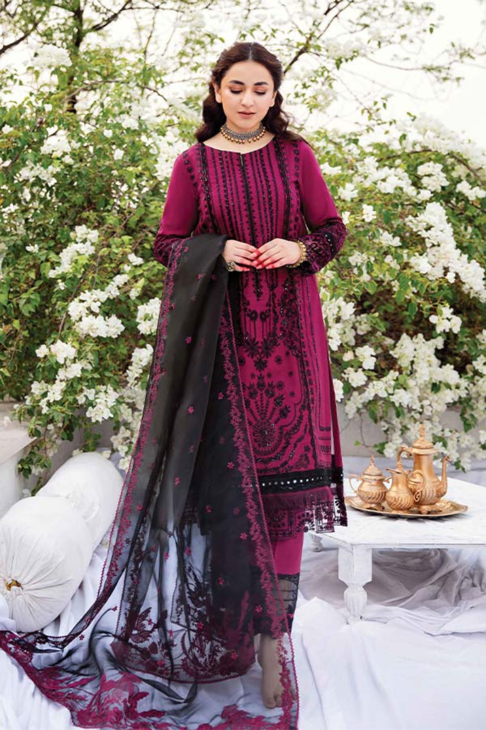 3pc Lawn Heavy Embroidered