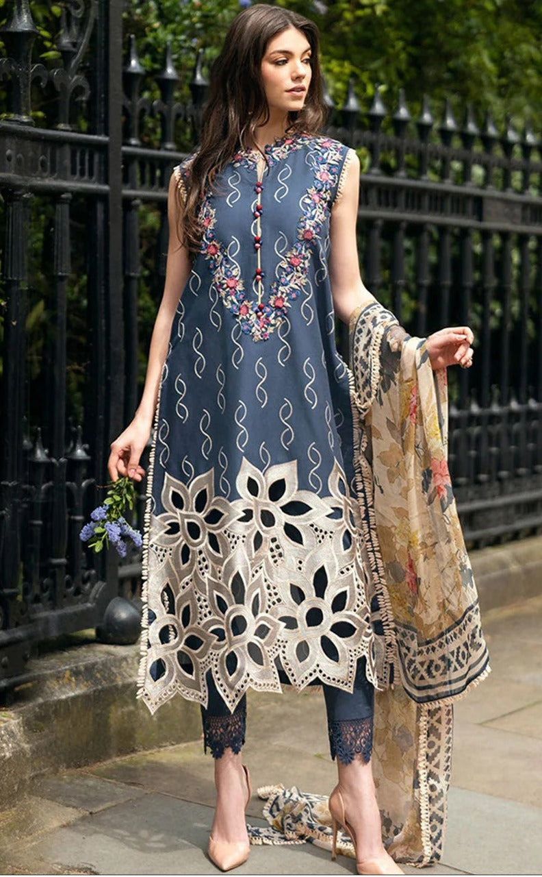 3pc Lawn Heavy Embroidered
